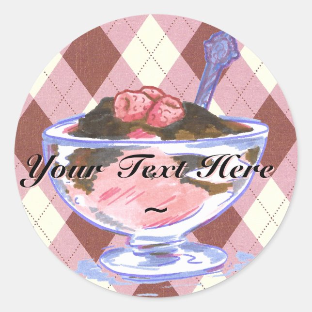 Raspberry Icecream Stickers (Front)