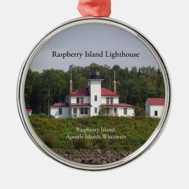 Raspberry Island Lighthouse ornament (Front)