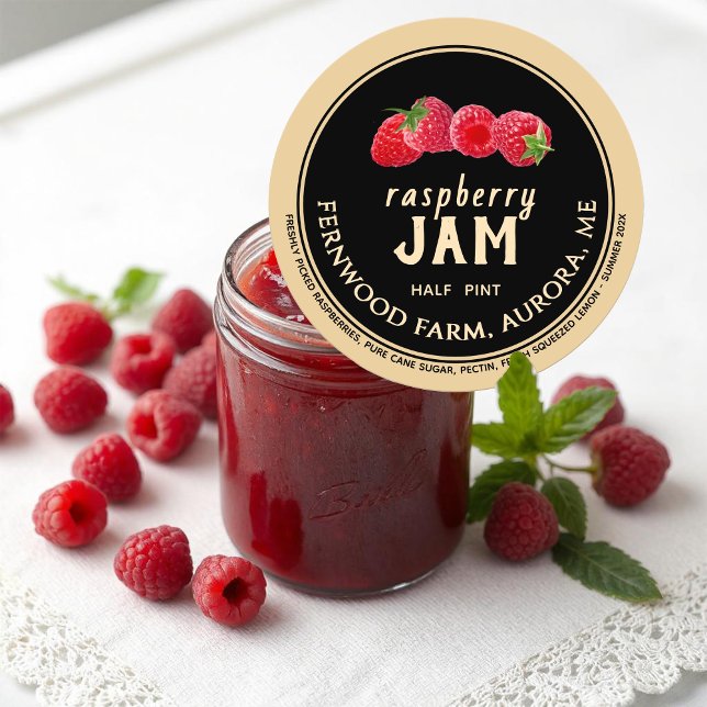 Raspberry Jam Classic Round Sticker (Creator Uploaded)