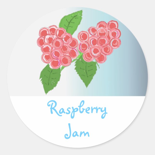 Raspberry Jam Classic Round Sticker (Front)
