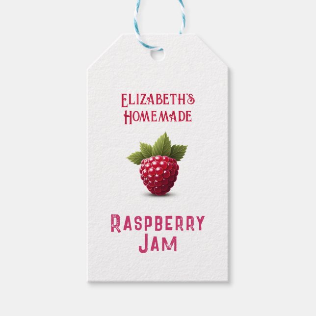 Raspberry Jam Gift Tags (Front)