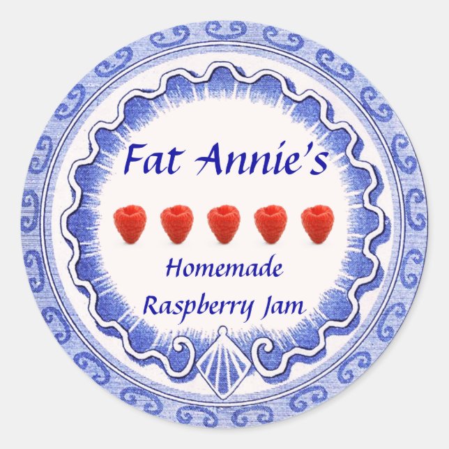 Raspberry Jam Label (Front)