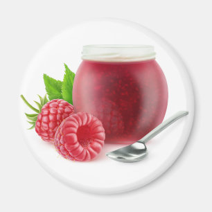 Raspberry jam magnet