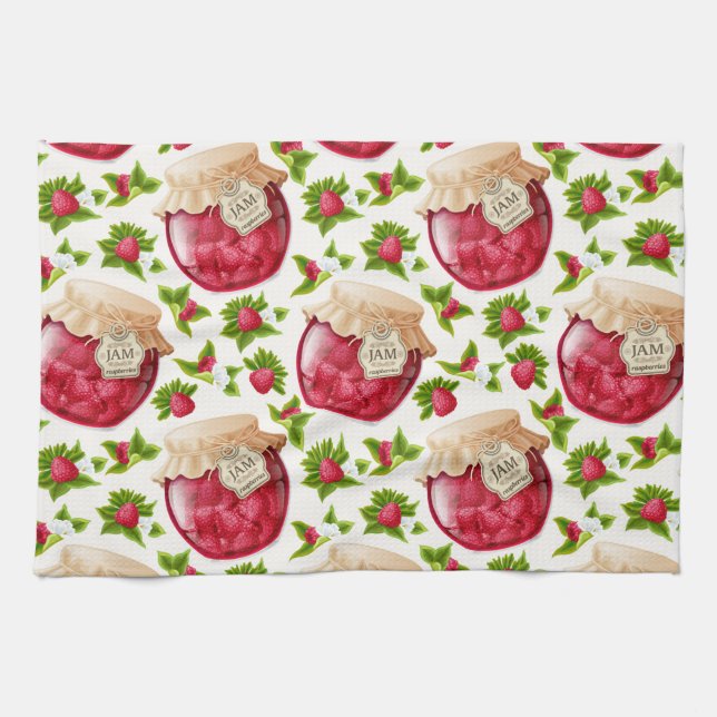 Raspberry Jam Tea Towel (Horizontal)