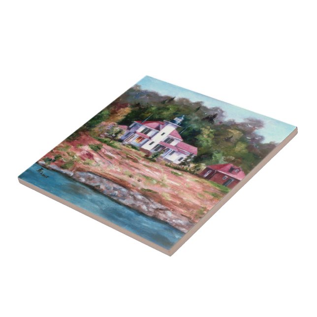 Raspberry Lighthouse Tile (Side)