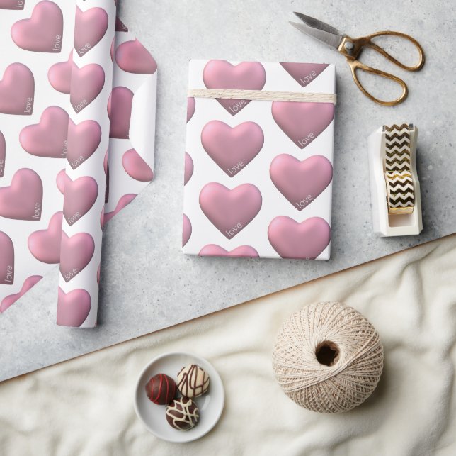 Raspberry Love  Wrapping Paper (Crafts)