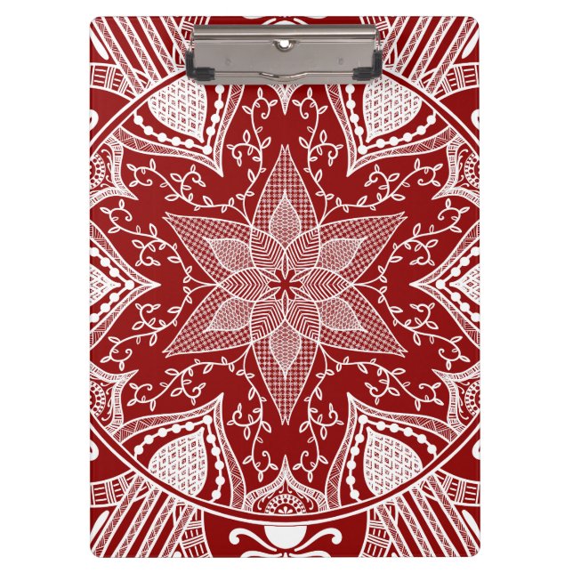 Raspberry Mandala Clipboard (Front)