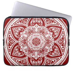 Raspberry Mandala Laptop Sleeve