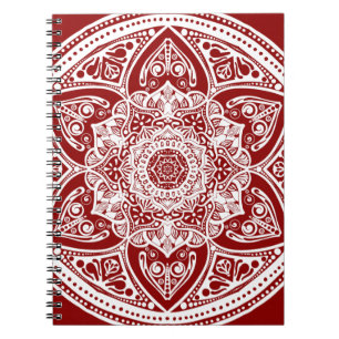 Raspberry Mandala Notebook