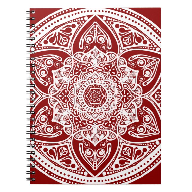 Raspberry Mandala Notebook (Front)