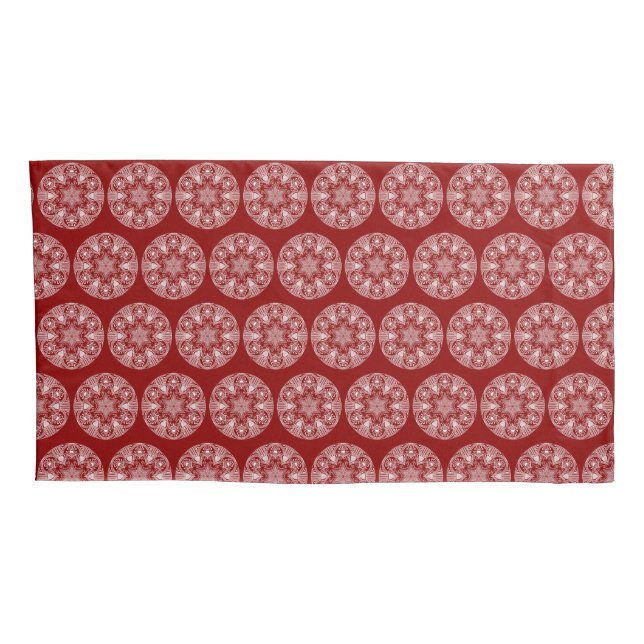 Raspberry Mandala Pillowcase (Back-Right)