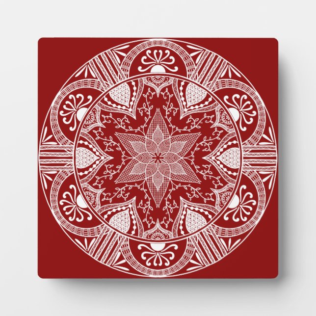 Raspberry Mandala Plaque (Front)