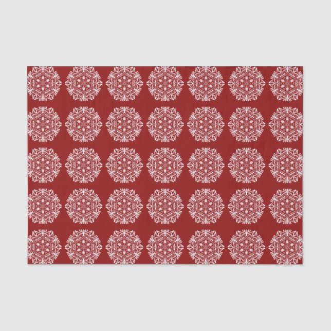 Raspberry Mandala Tissue Paper (Front)