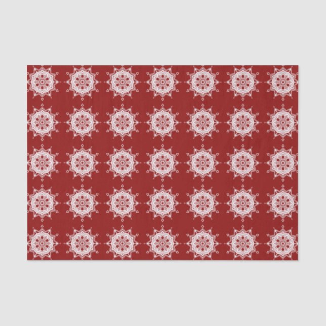 Raspberry Mandala Tissue Paper (Front)