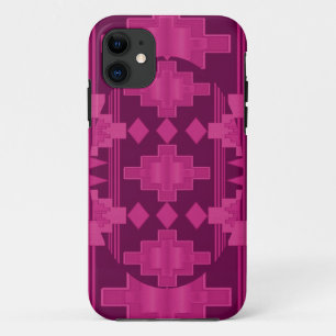 Raspberry Navajo pattern iphone 5 case