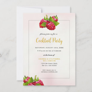 Raspberry Party Invitation