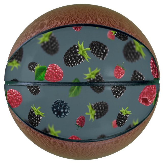 Raspberry Pattern 2 Basketball (Front)
