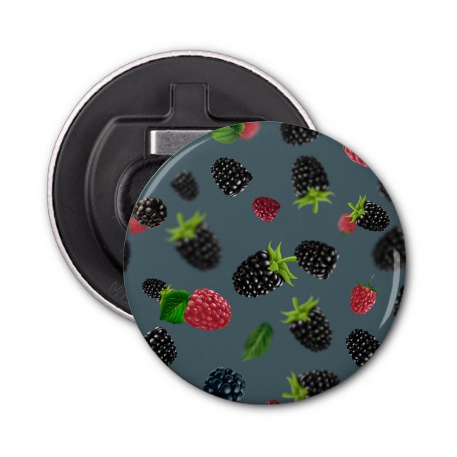 Raspberry Pattern 2 Bottle Opener (Front)