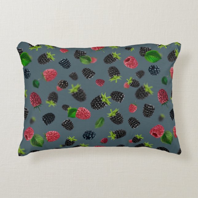 Raspberry Pattern 2 Decorative Cushion (Front)