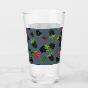 Raspberry Pattern 2 Glass