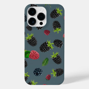 Raspberry Pattern 2 iPhone 14 Pro Max Case