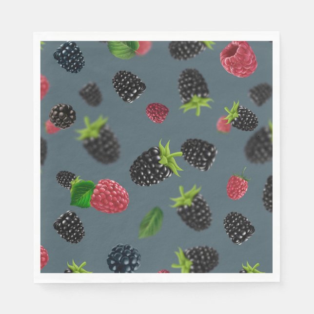 Raspberry Pattern 2 Napkin (Front)