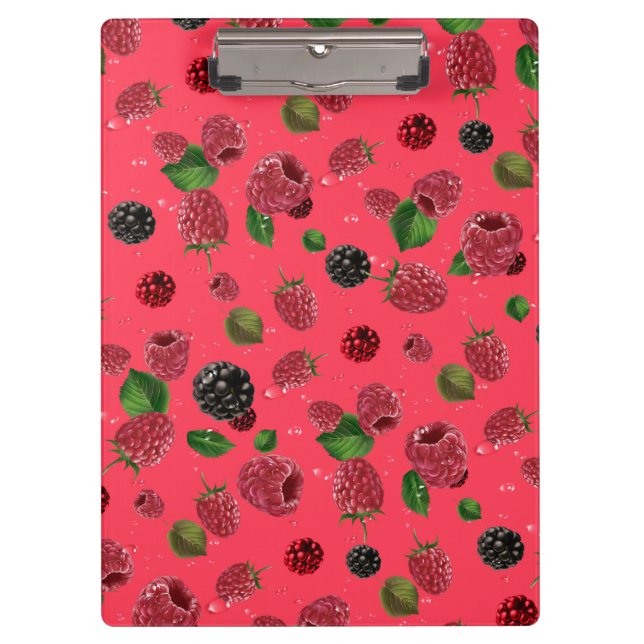 Raspberry Pattern Clipboard (Front)