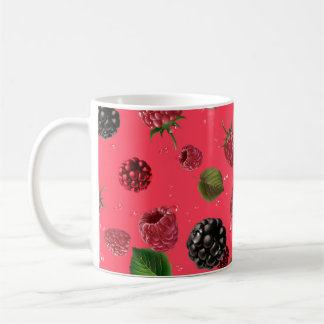 Raspberry Pattern Coffee Mug