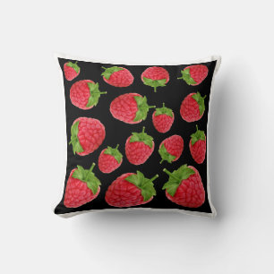 Raspberry pattern cushion