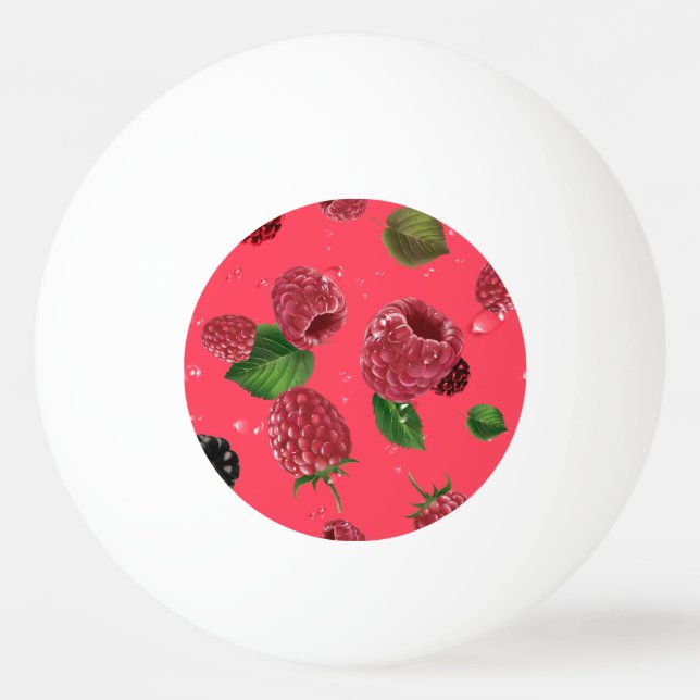 Raspberry Pattern Ping Pong Ball (Front)