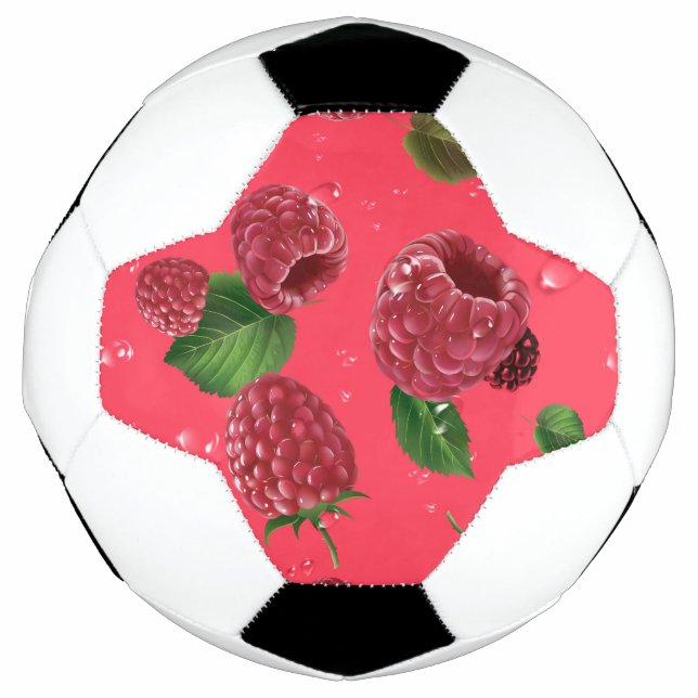 Raspberry Pattern Soccer Ball (Front)