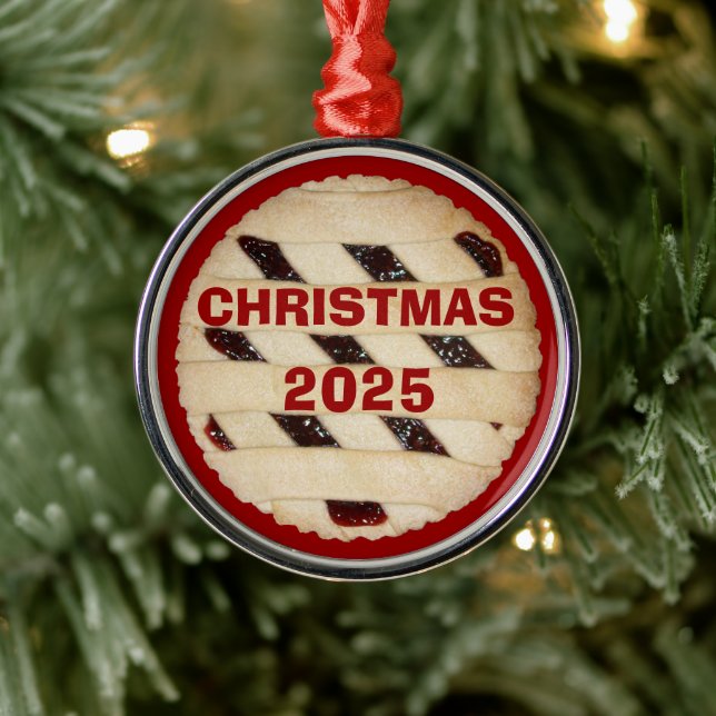 Raspberry Pie/Tart Christmas Ornament (Tree)
