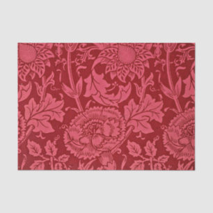 Raspberry pink and rose floral design. tissue paper