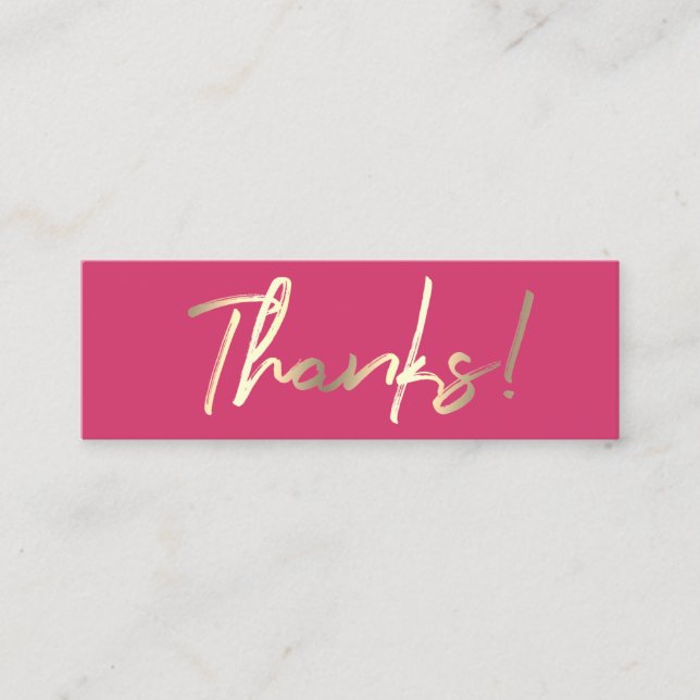 raspberry pink background discount card (Front)