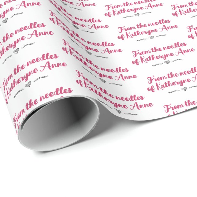 Raspberry Pink From the Needles Of Wrapping Paper (Roll Corner)