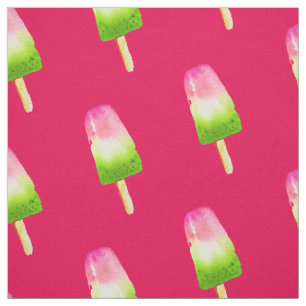 Raspberry pink popsicle Summer Fabric