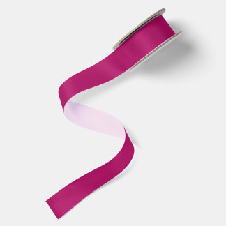 Raspberry Pink Solid Colour Satin Ribbon