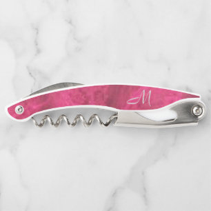 Raspberry Pink Velvet Dream *Monogram* Corkscrew