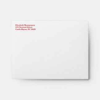 Raspberry Plaid Envelopes