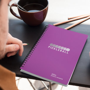 Raspberry Purple Pickleball Personal Weekly Planner