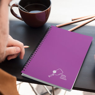 Raspberry Purple Pickleball Personal Weekly Planner