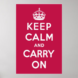 Raspberry Red Poster