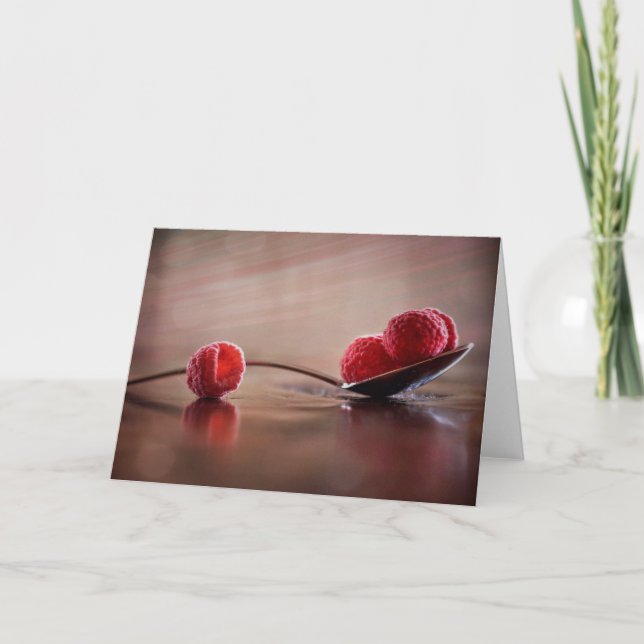 Raspberry Reflection All-Purpose Note Cards (Front)