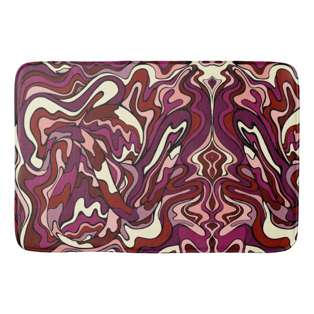 Raspberry Ripple Bath Mat (Front)