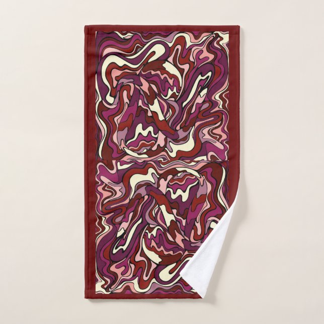 Raspberry Ripple Hand Towel (Hand Towel)