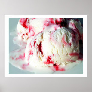 Raspberry ripple ice cream poster
