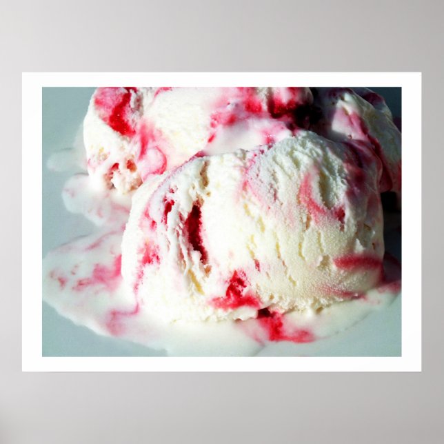 Raspberry ripple ice cream poster (Front)