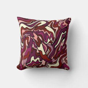 Raspberry Ripple Reversible Cushion