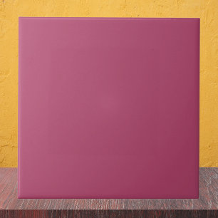Raspberry Rose Solid Colour Ceramic Tile