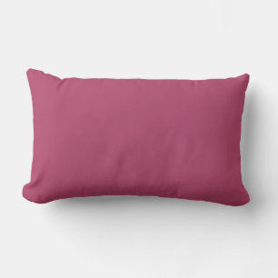 Raspberry Rose Solid Colour Lumbar Cushion